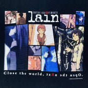 Serial Experiments Lain x messa Lain & Touko Diary T-Shirt in Black - official product photo 3