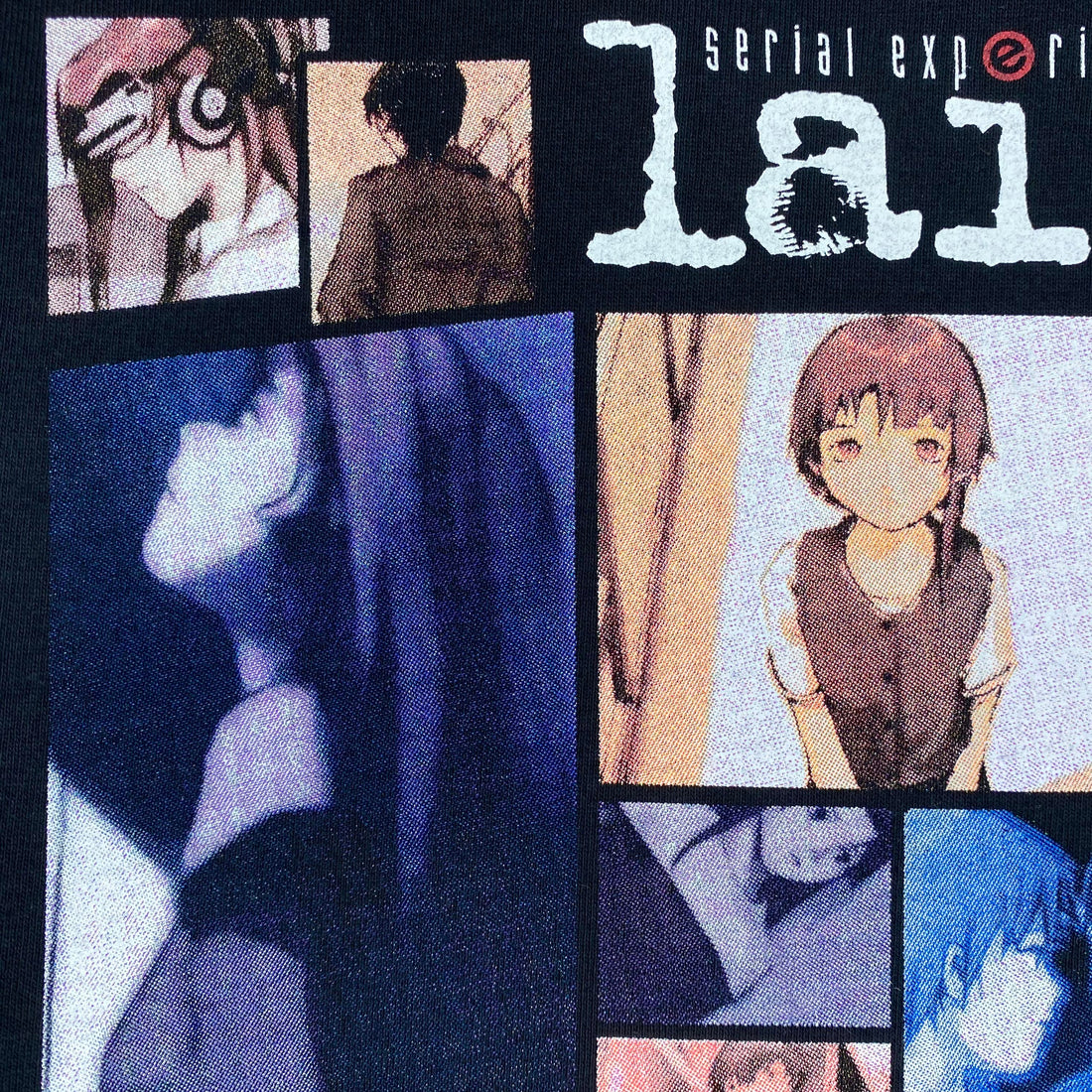 Serial Experiments Lain x messa Lain & Touko Diary T-Shirt in Black - official product photo 5