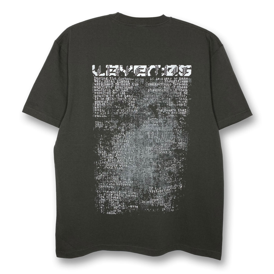 Serial Experiments Lain x messa Lain Iwakura Auditory Hallucinations T-Shirt in Sumi - official product photo 2