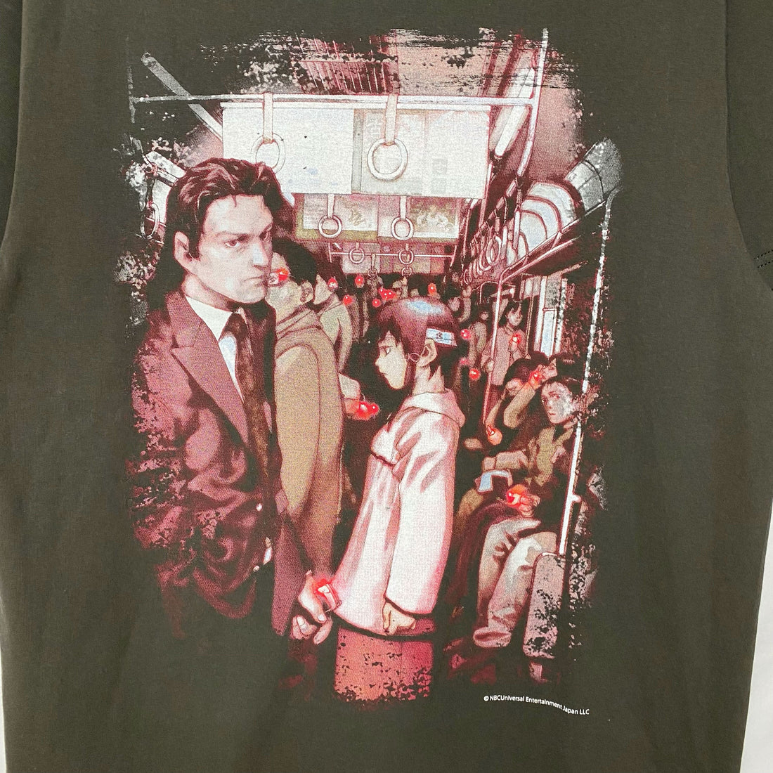 Serial Experiments Lain x messa Lain Iwakura Auditory Hallucinations T-Shirt in Sumi - official product photo 3