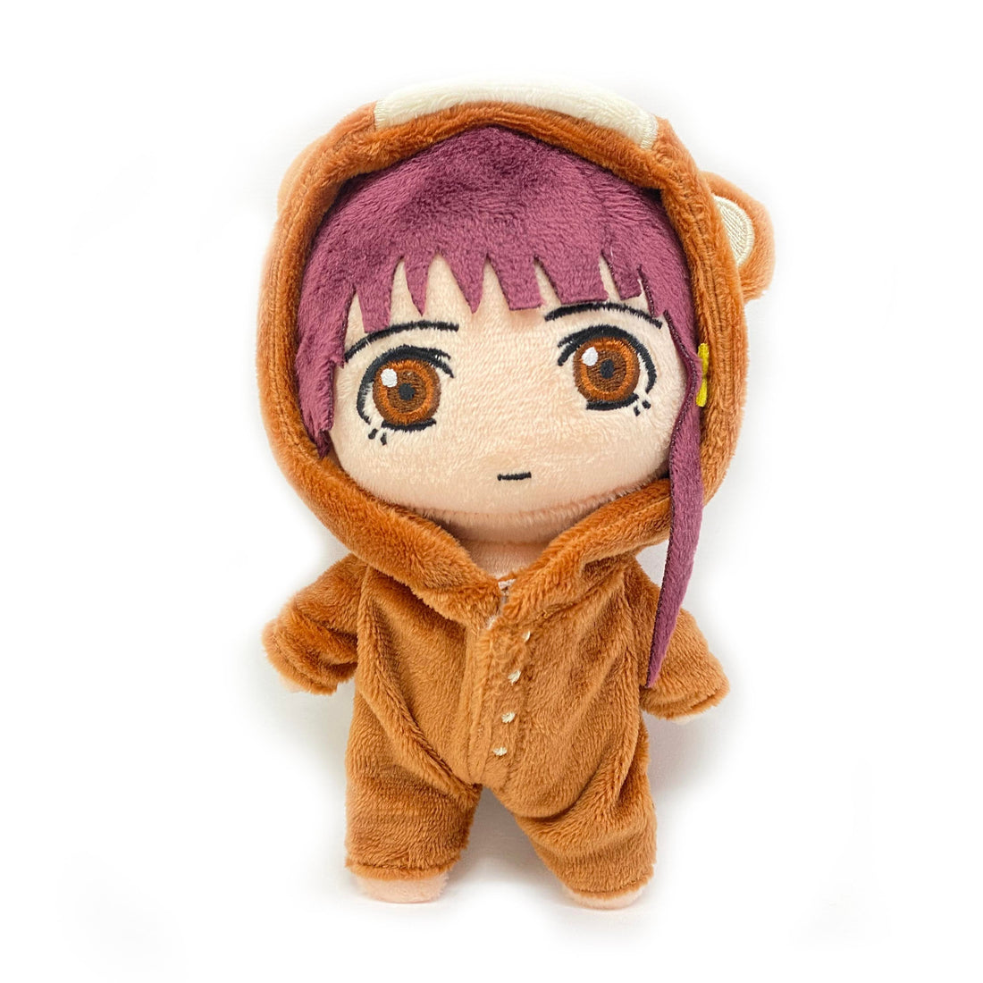 Serial Experiments Lain x messa Lain Iwakura Bear Pajamas Dress-Up Plush in Brown - official product photo 1