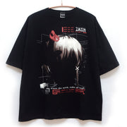 Serial Experiments Lain x messa Lain Iwakura Blood Trail Oversized T-Shirt in Black - official product photo 1