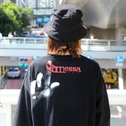 Serial Experiments Lain x messa Lain Iwakura Blood Trail Oversized T-Shirt in Black - official product photo 12