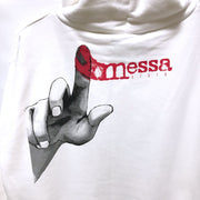 Serial Experiments Lain x messa Lain Iwakura Blood Trail Pullover Hoodie in White - official product photo 4