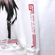 Serial Experiments Lain x messa Lain Iwakura Blood Trail Pullover Hoodie in White - official product photo 6