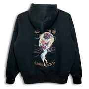 Serial Experiments Lain x messa Lain Iwakura DC1051 Embroidered Zip Hoodie in Black - official product photo 1
