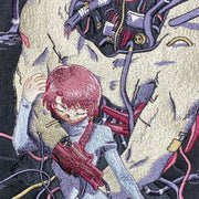 Serial Experiments Lain x messa Lain Iwakura DC1051 Embroidered Zip Hoodie in Black - official product photo 4