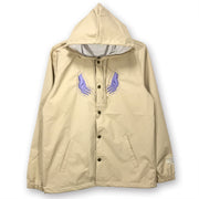 Serial Experiments Lain x messa Lain Iwakura Embroidered Hooded Jacket in Beige - official product photo 2