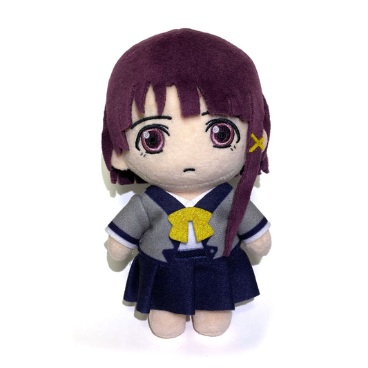 Serial Experiments Lain x messa Lain Iwakura Game School Uniform Articulated Dress-Up Plush Doll in Gray - official product photo 1