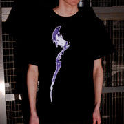 Serial Experiments Lain x messa Lain Iwakura Shadow T-Shirt in Black - official product photo 5