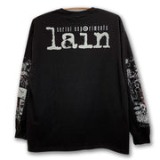 Serial Experiments Lain x messa Lain Iwakura She Knows... Long-Sleeve T-Shirt in Black - official product photo 2