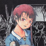 Serial Experiments Lain x messa Lain Iwakura She Knows... T-Shirt in Black - official product photo 4