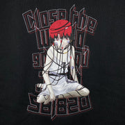 Serial Experiments Lain x messa Lain Iwakura Wired Maiden Embroidered Zip Hoodie in Black - official product photo 3