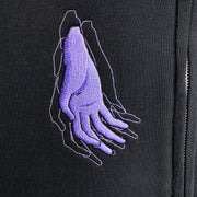Serial Experiments Lain x messa Lain Iwakura Wired Maiden Embroidered Zip Hoodie in Black - official product photo 6