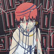 Serial Experiments Lain x messa Lain Iwakura Wired Maiden T-Shirt in Black - official product photo 4
