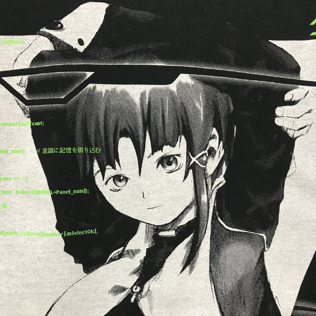 Serial Experiments Lain x messa Persona Lain T-Shirt in Black - official product photo 2