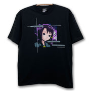 Serial Experiments Lain x messa PS SU Lain Iwakura T-Shirt in Black - official product photo 1
