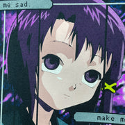 Serial Experiments Lain x messa PS SU Lain Iwakura T-Shirt in Black - official product photo 4