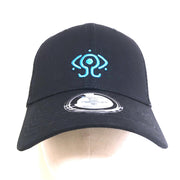 Serial Experiments Lain x messa Tachibana Research Institute Embroidered Mesh Cap in Black - official product photo 2