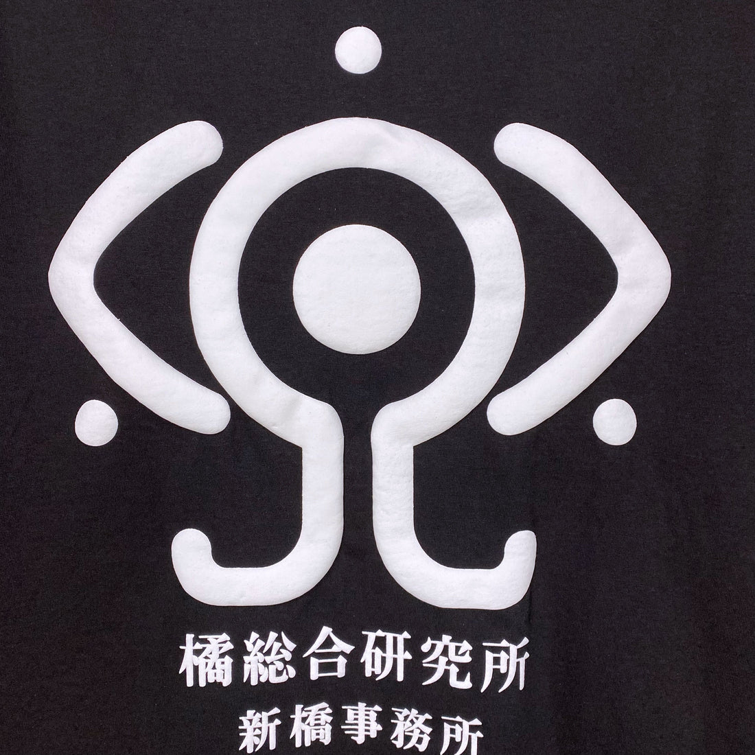 Serial Experiments Lain x messa Tachibana Research Institute Shimbashi Office T-Shirt in Black - official product photo 3