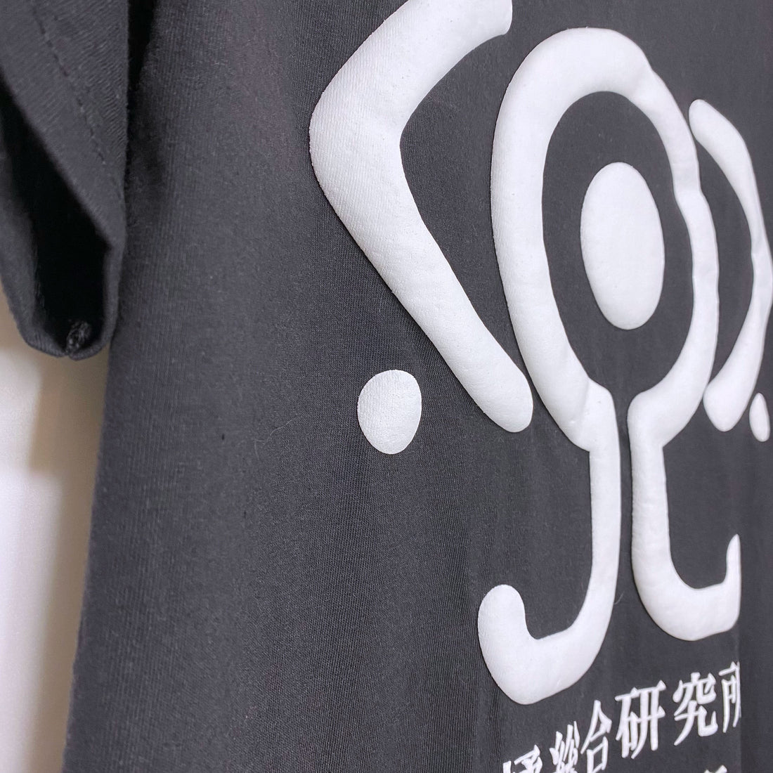 Serial Experiments Lain x messa Tachibana Research Institute Shimbashi Office T-Shirt in Black - official product photo 4