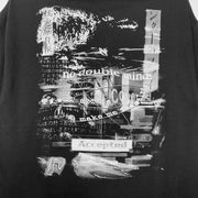 Serial Experiments Lain x messa Tachibana Research Institute Shimbashi Office T-Shirt in Black - official product photo 5