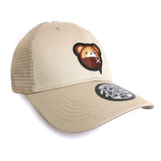 Serial Experiments Lain x NUMBER 3 Lain Bear Icon Embroidered Mesh Cap in Beige - official product photo 1