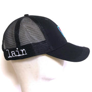 Serial Experiments Lain x NUMBER 3 Lain Bear Icon Embroidered Mesh Cap in Black - official product photo 6
