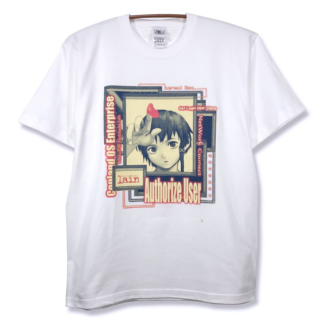 Serial Experiments Lain x otooto22 Window T-Shirt in White - official product photo 1