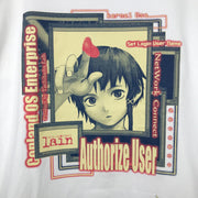 Serial Experiments Lain x otooto22 Window T-Shirt in White - official product photo 2