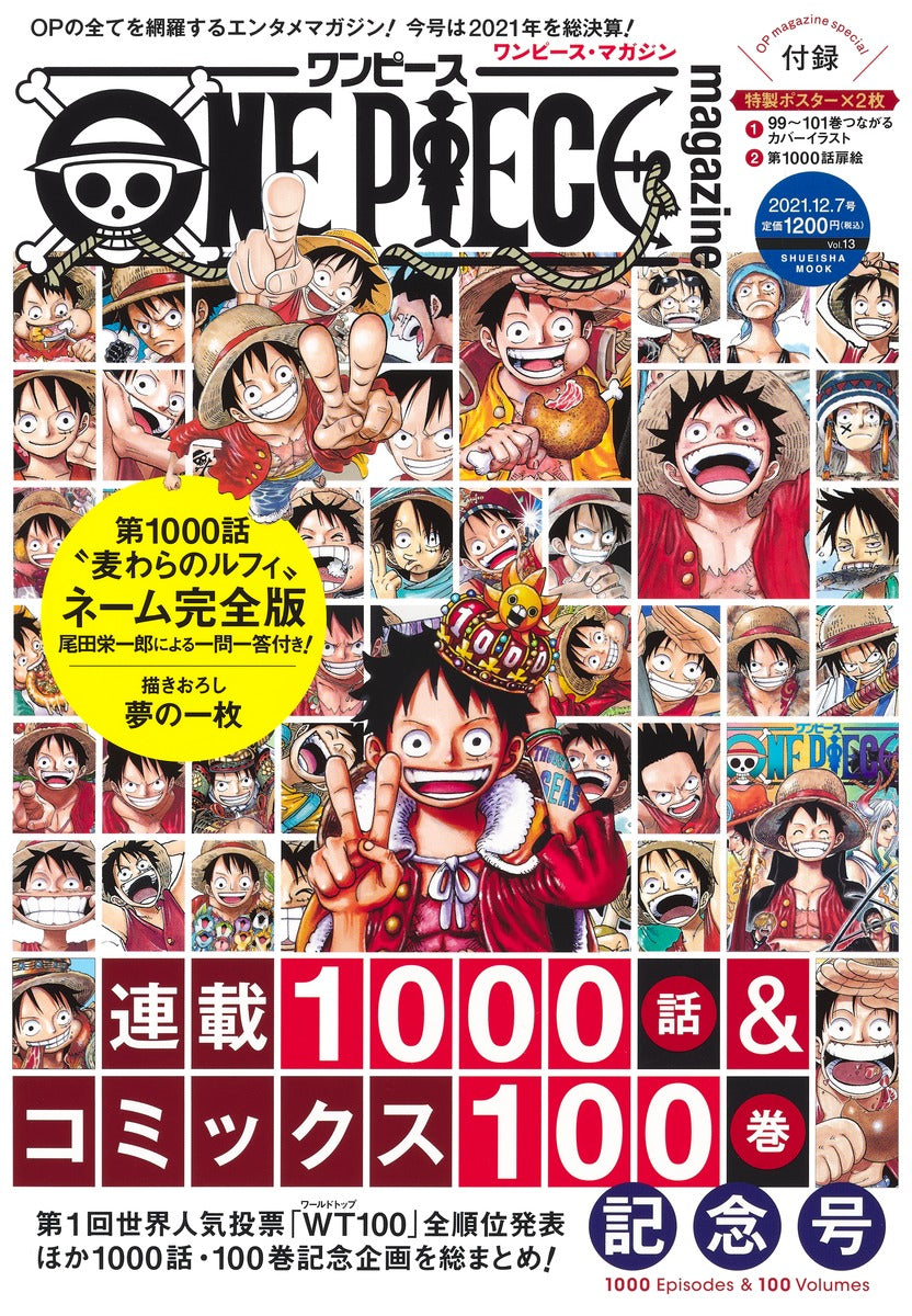 Shueisha Mook ONE PIECE Magazine Vol. 13 - Shueisha Japanese edition, cover