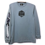 TEXHNOLYZE x NUMBER 3 Ichise TEXHNOLYZED ARM Long-Sleeve T-Shirt in Acid Blue - official product photo 1