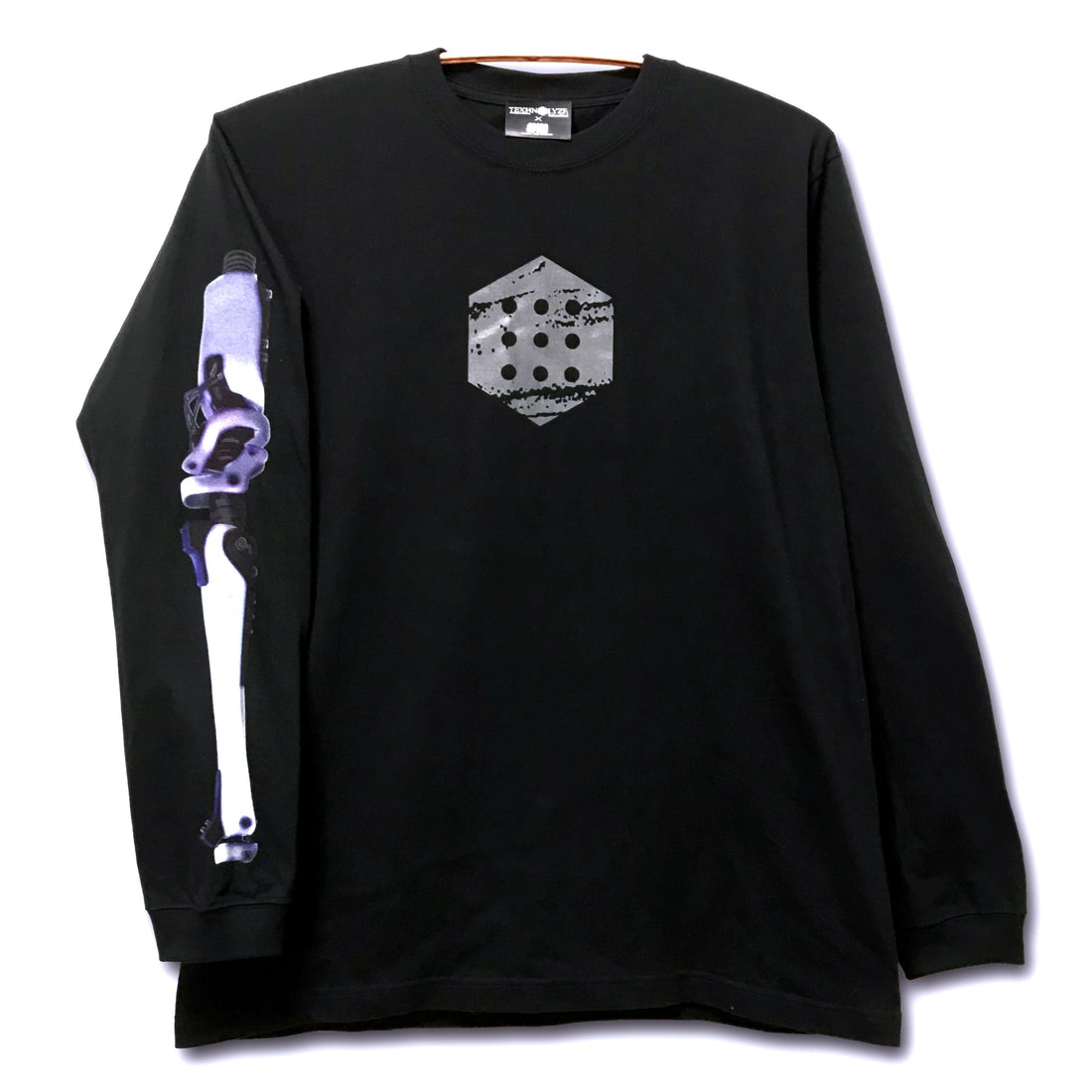 TEXHNOLYZE x NUMBER 3 Ichise TEXHNOLYZED ARM Long-Sleeve T-Shirt in Black - official product photo 1