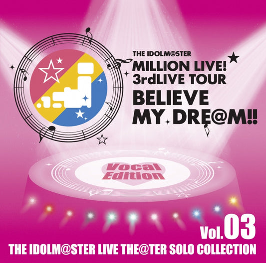 THE IDOLM@STER LIVE THE@TER Solo Collection Vol. 03 Vocal Edition CD cover