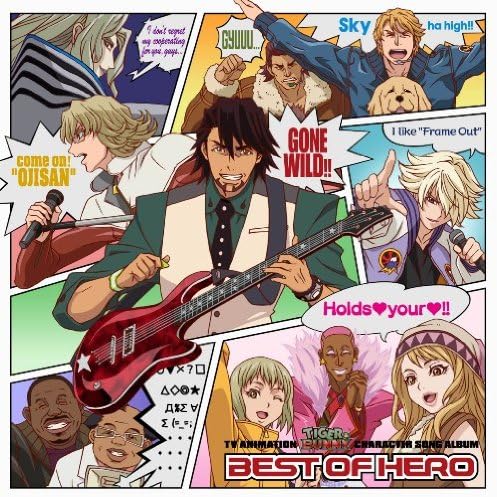 TIGER & BUNNY Best of Hero Character Songs CD - front cover