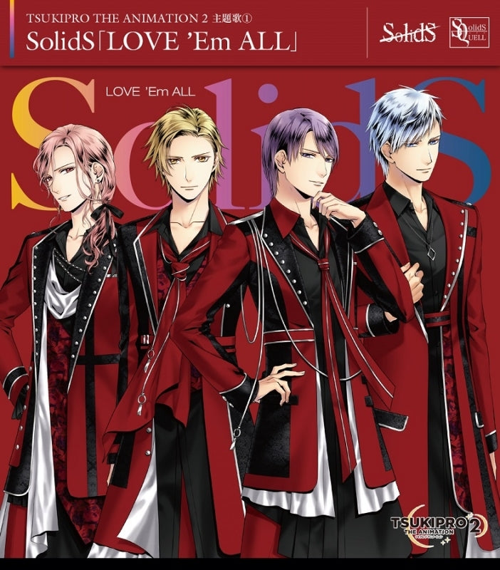 Tsukipro The Animation 2 Theme Song 1 LOVE 'Em ALL by SolidS CD - jacket artwork 1