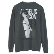 U-jin x beauty:beast x messa Angel Touch Long-Sleeve T-Shirt in Charcoal - official product photo 1