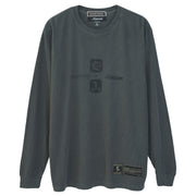 U-jin x beauty:beast x messa Facial Long-Sleeve T-Shirt in Charcoal - official product photo 2