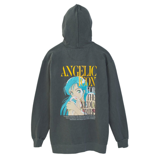 U-jin x beauty:beast x messa Facial Pullover Hoodie in Charcoal - official product photo 1