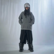 U-jin x beauty:beast x messa Lift Your Legs High Pullover Hoodie in Charcoal - official product photo 5