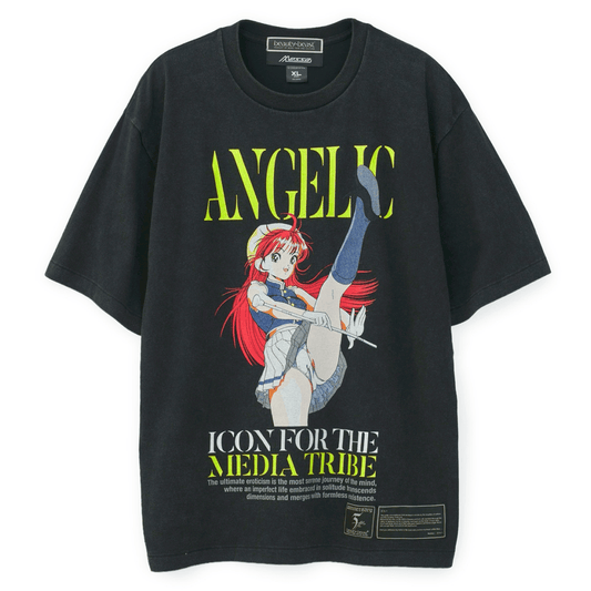 U-jin x beauty:beast x messa Lift Your Legs High T-Shirt in Black - official product photo 1