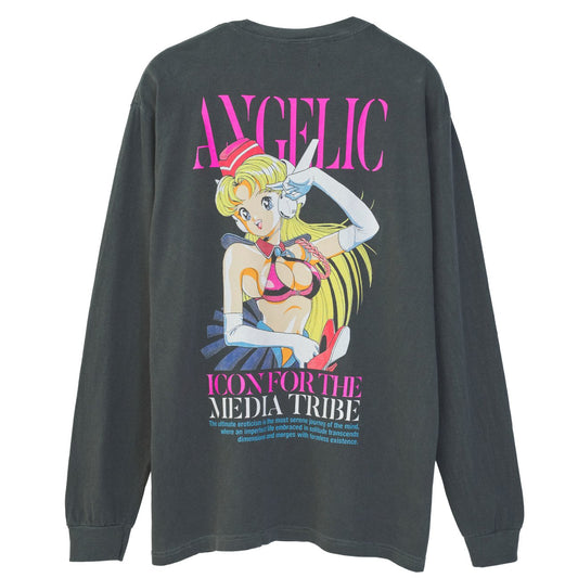 U-jin x beauty:beast x messa Sailor Angel Long-Sleeve T-Shirt in Charcoal - official product photo 1