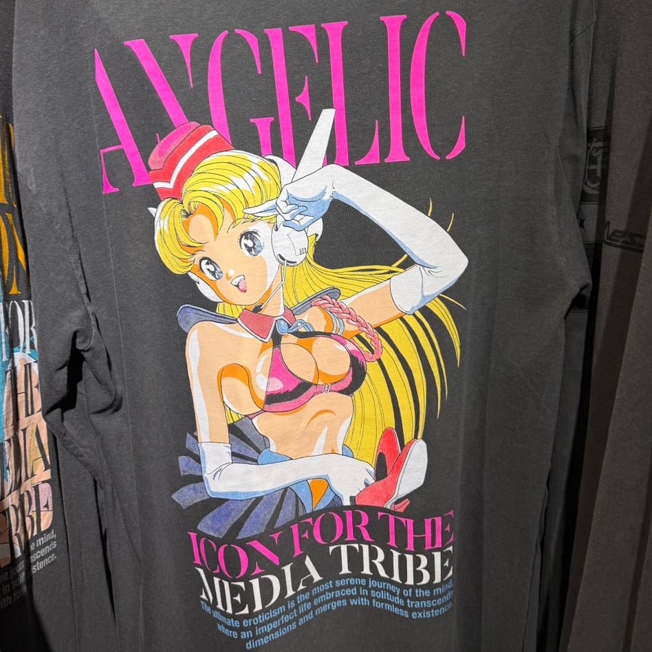 U-jin x beauty:beast x messa Sailor Angel Long-Sleeve T-Shirt in Charcoal - official product photo 3
