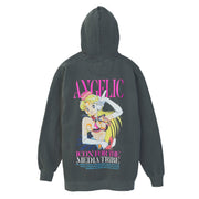 U-jin x beauty:beast x messa Sailor Angel Pullover Hoodie in Charcoal - official product photo 1