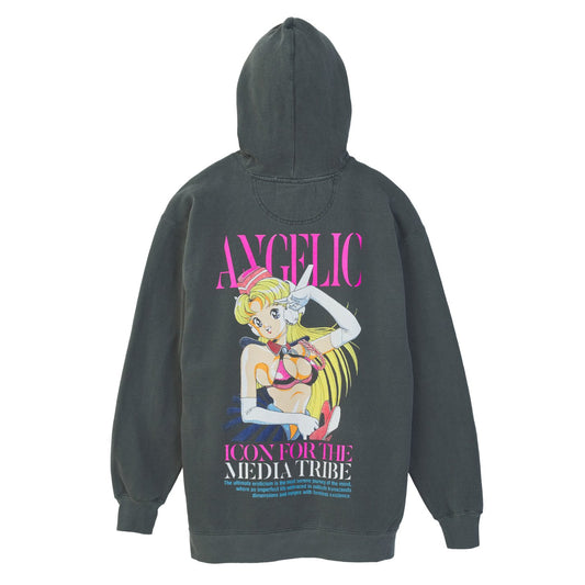 U-jin x beauty:beast x messa Sailor Angel Pullover Hoodie in Charcoal - official product photo 1
