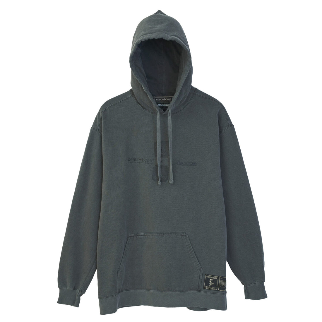 U-jin x beauty:beast x messa Sailor Angel Pullover Hoodie in Charcoal - official product photo 2