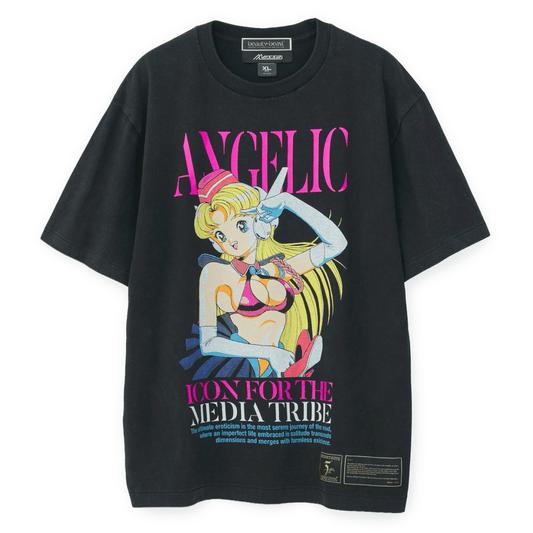 U-jin x beauty:beast x messa Sailor Angel T-Shirt in Black - official product photo 1