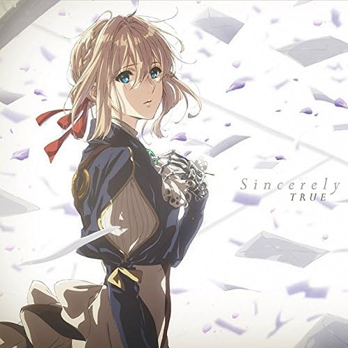 Violet Evergarden TRUE Sincerely Anime CD - front cover