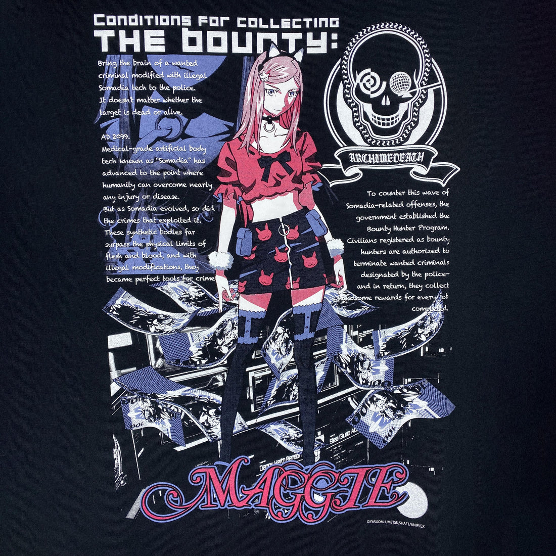 Virgin Punk x messa Maggie T-Shirt in Black - official product photo 3