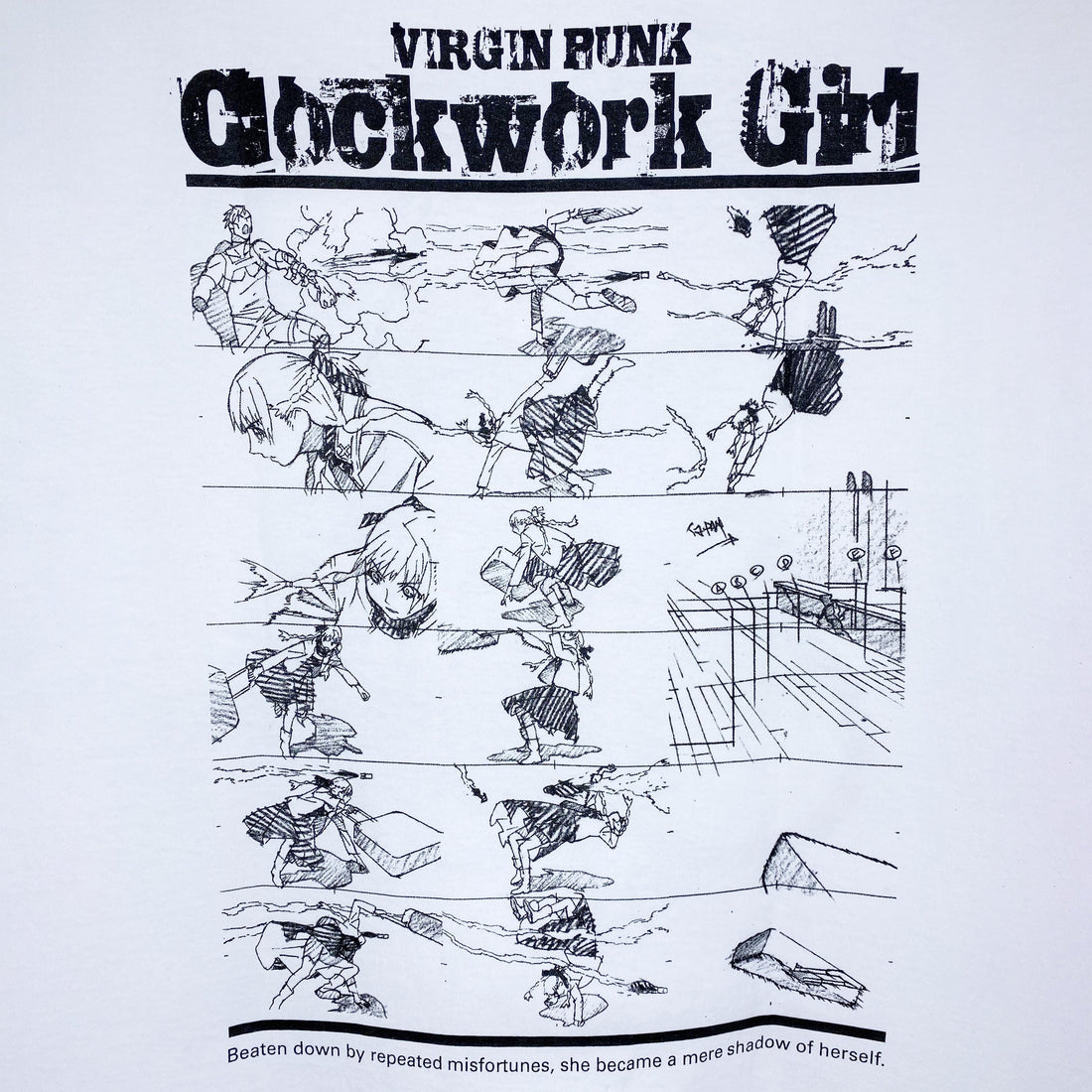 Virgin Punk x messa Storyboard T-Shirt in White - official product photo 5